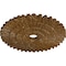 Ekena Millwork Eryn Ceiling Medallion (Canopies up to 4"), 24 3/4"OD x 3 1/4"ID x 1 7/8"P, Smokey Topaz Crackle CM24ENSTC - alternate 4